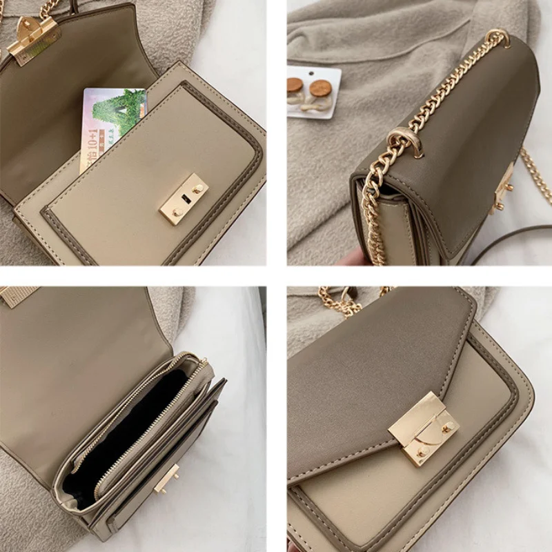 Women's PU Retro Fashion Shoulder Small Square Bag сумка женская через плечо Luxury Crossbody Purses and Handbags Free Shipping