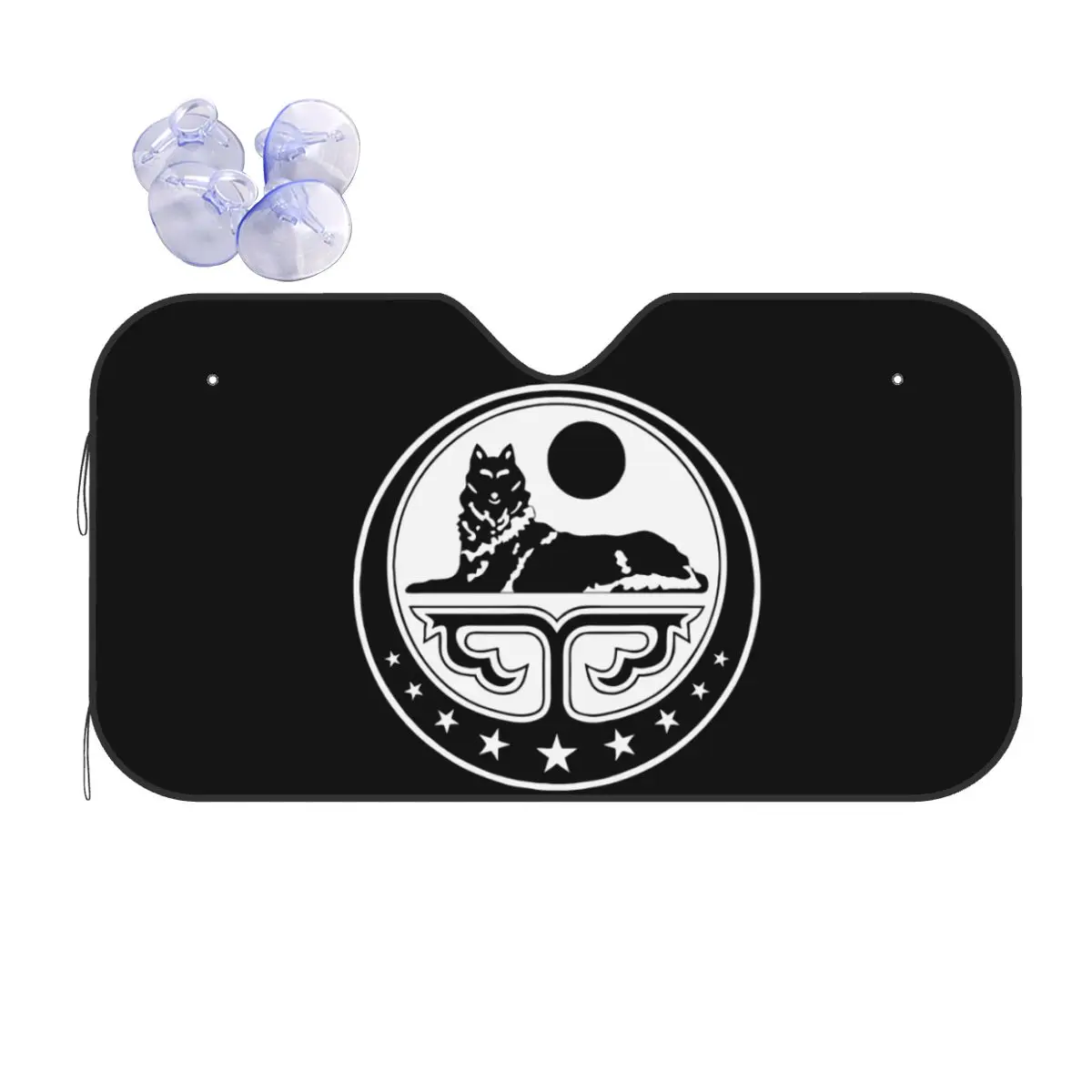 

Chechen Coat Of Arms Ichkeria Funny Sunshade Windscreen 70x130cm Foils Sunshade Visor Accessories Covers