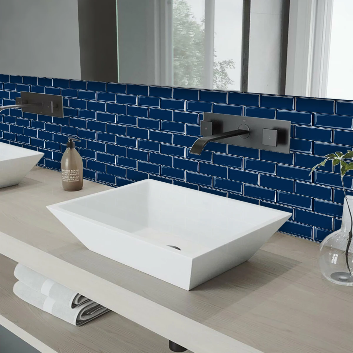 Vividtiles толстые наклейки для очистки и приклеивания метро Высококачественная