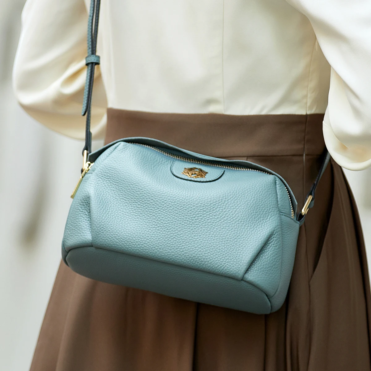 New ZOOLER Original Super Soft First Full Genuine Leather Crossbody Woman Bag New Handmade Fashion Shoulder Bags Trendy #YC315