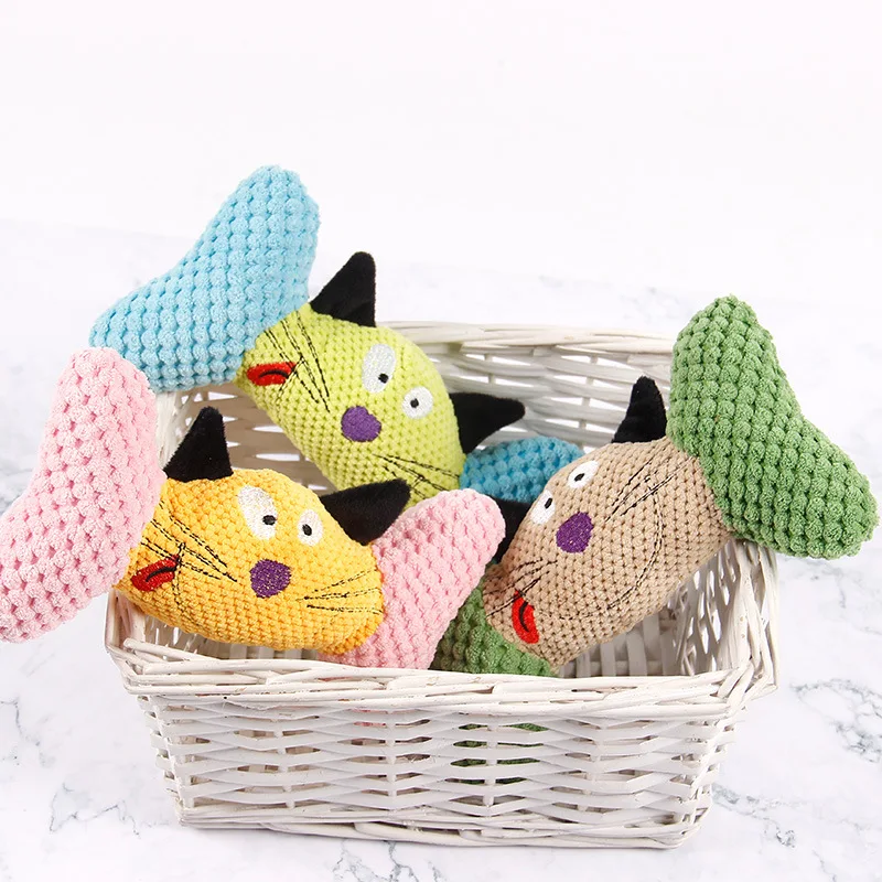 

Pet Chewing Animals Bone Shaped Dog Bite Corduroy Plush Teething Puppy Toy for Small Dogs High Quality Pet Training Supplies