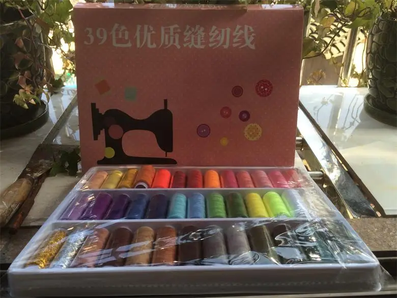 Высокое качество 39 шт. в одной коробке цветов полиэстер отличные катушки для