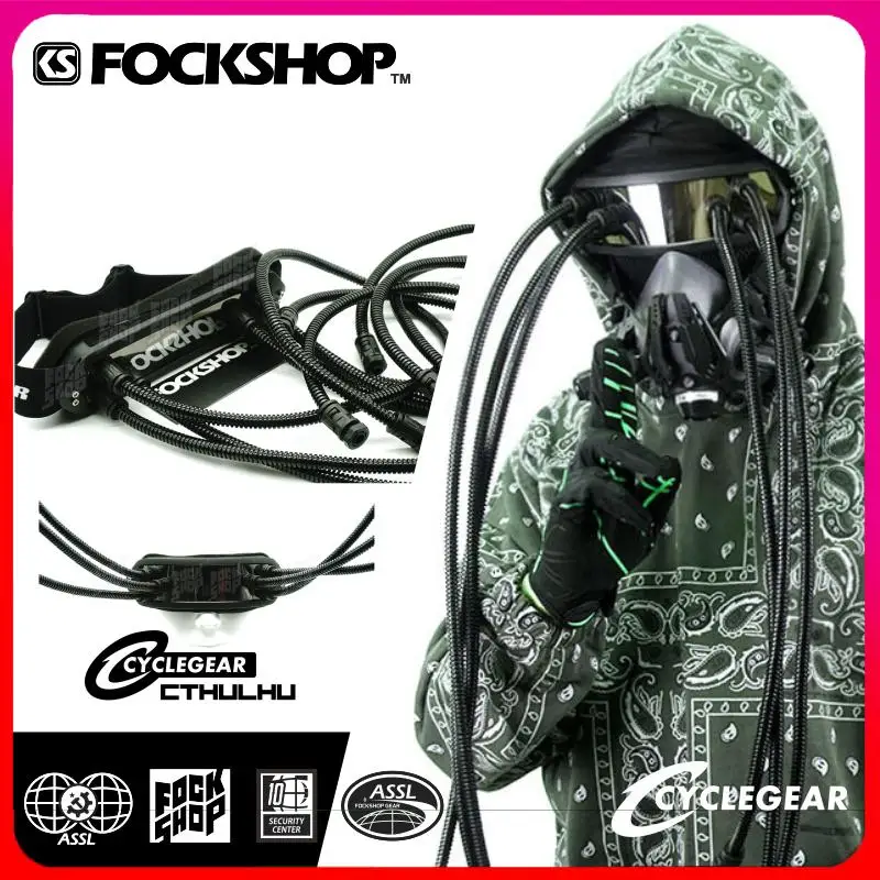 

FOCKSHOP CyberPunk маска для глаз фестиваль Косплей ACG сценическое оснащение ночник для города без ламп Хэллоуин Искусственные подарки для подростков