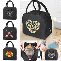 insulated lunch bag for women cooler bags unisex thermal bag portable lunch box food tote feather series lunch bags for work