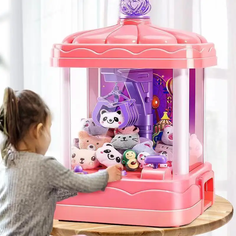 

Claw Machine Game Toy Coin Operated Toy Machine Candy Grabber Rechargeable Electronic Music Doll Children Xmas Birthday Gifts