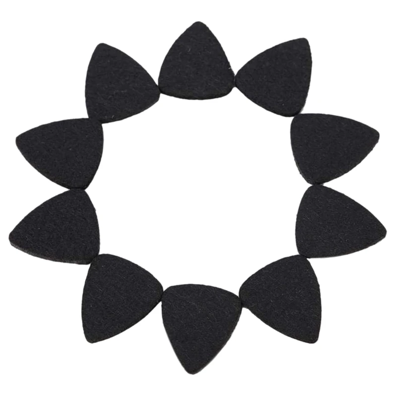 

10 шт. шерстяные войлочные медиаторы для гитары, аксессуары для гитары, 3 мм, тонкие медиаторы для электрической акустической бас-гитары