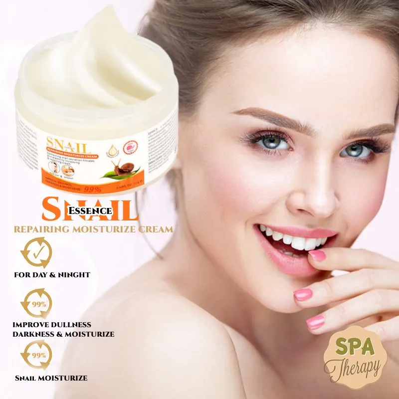 

Snail Essence Repair Cream for Face Deluxe Anti Aging Moisturizer Reduce Wrinkles,Fine Lines,Day and Night Collagen Skin Care