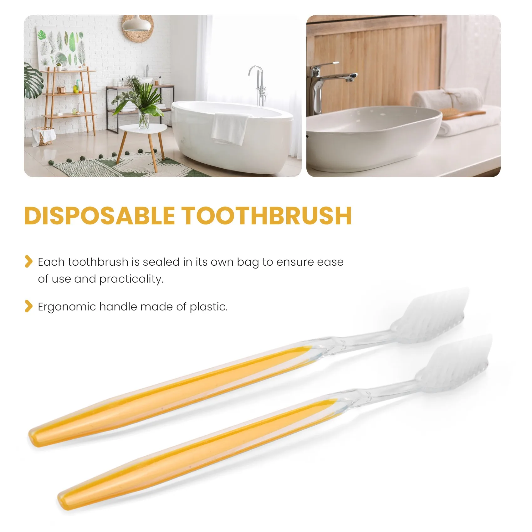 

100 Individually Packed Toothbrushes Adult Or Child Disposable Travel Toothbrushes, Travel Toiletries