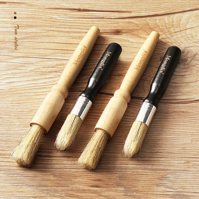 Mongdio кофейный порошок чистящая щетка с черной ручкой и для бревен