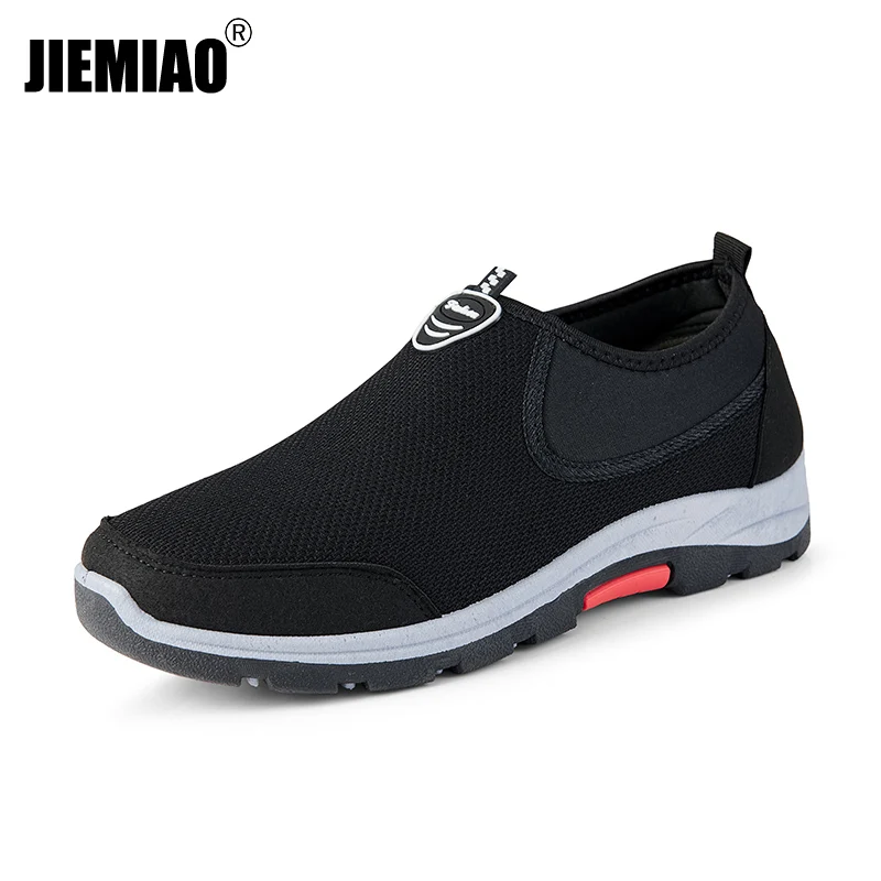

Легкие мужские кроссовки JIEMIAO, летняя повседневная обувь, модные прогулочные туфли, дышащие слипоны, лоферы
