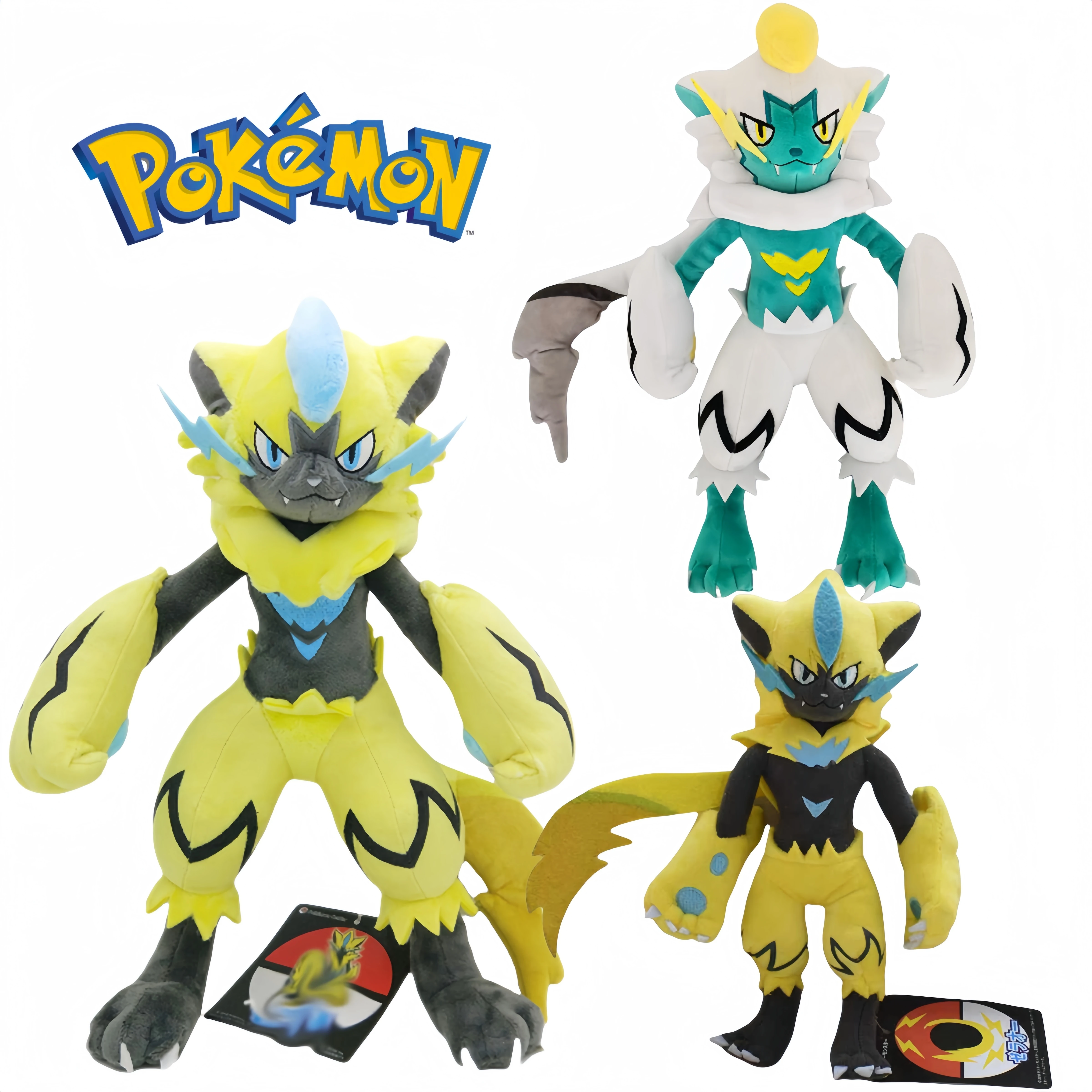 Плюшевая игрушка Pokemon Zeraora блестящие коллекции для хобби плюшевые игрушки Пикачу