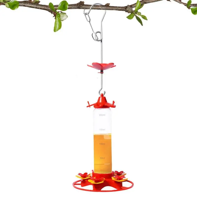 

Outdoor Hummingbird Feeder Patio Bird Flower Feeder Prevent Food Stealing Bird Feeder With 5 Feeding Ports Home Garden Yard