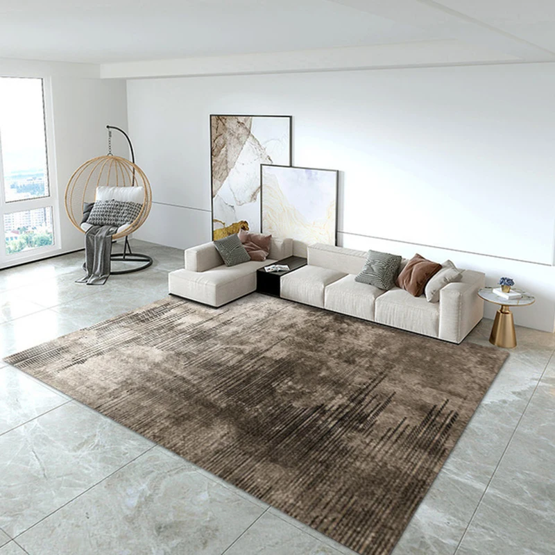 

Crystal Velvet Living Room Carpet Modern Ins Style Nordic Printing Floor Mat Villa Living Room Coffee Table Carpet