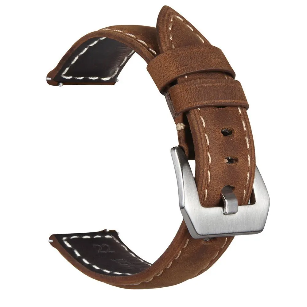 Quick Release Leather Watch Strap For Panerai Pam111/441 Cowhide Genuine Leather 22mm 24mm 26mm Crazy Horse Watch Band