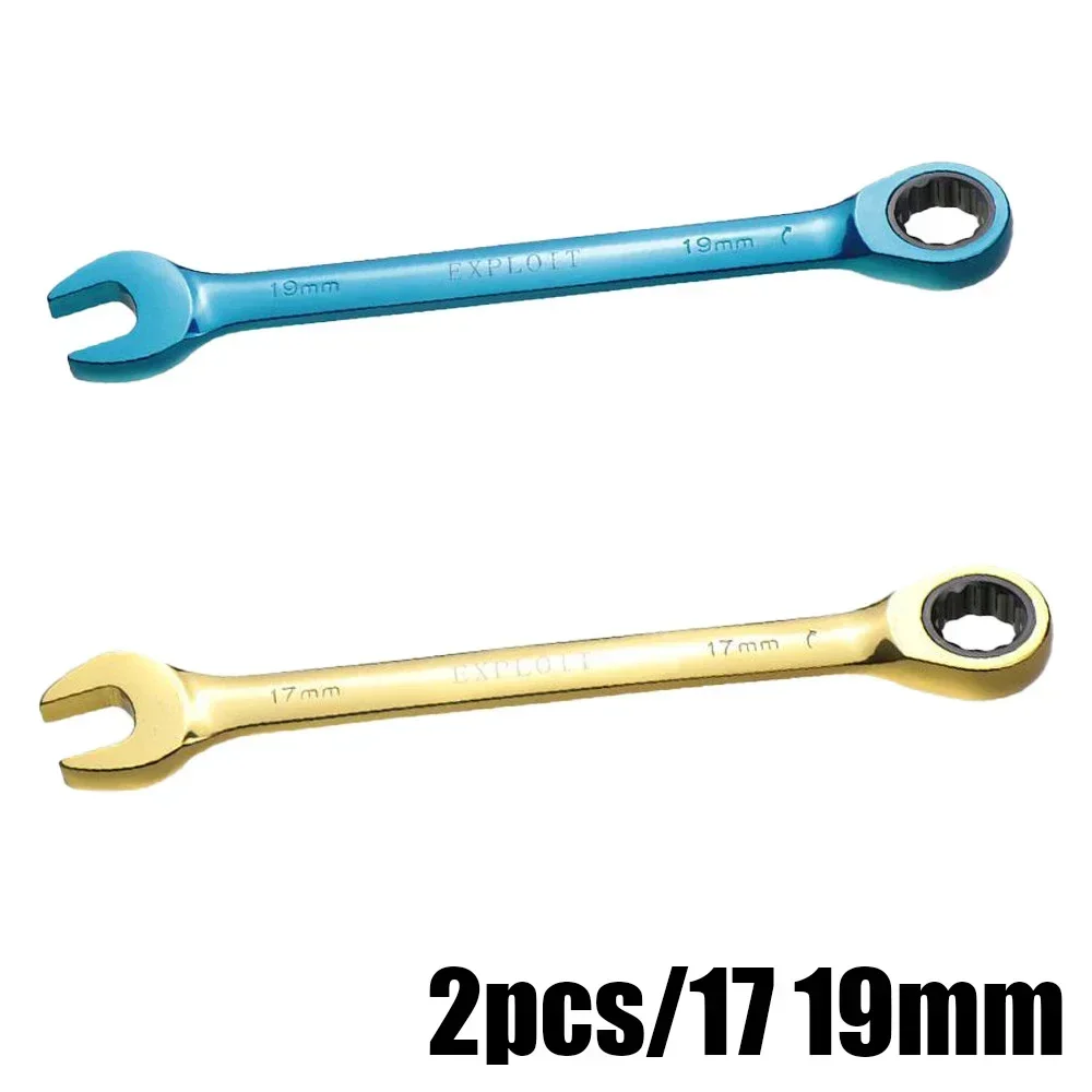 

Ручные инструменты, фурнитура, аксессуары 8/10/12/13/14/17/19 мм, Многофункциональный цветной шестигранный ключ с храповым механизмом, двухцелевой Открытый подвижный ключ