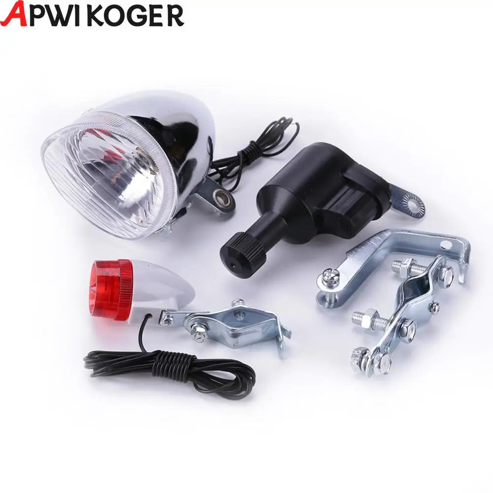 Комплект велосипедных динамо-фонарей безопасность батарейки не требуется