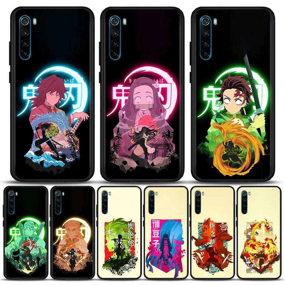 

Japan Anime Demon Slayer Comic Phone Case For Redmi K50 K40 K40S Gaming 10C 10 9T 9C 9A 9 8A 8 7A 7 6A 6 Pro Plus Xiaomi Cover