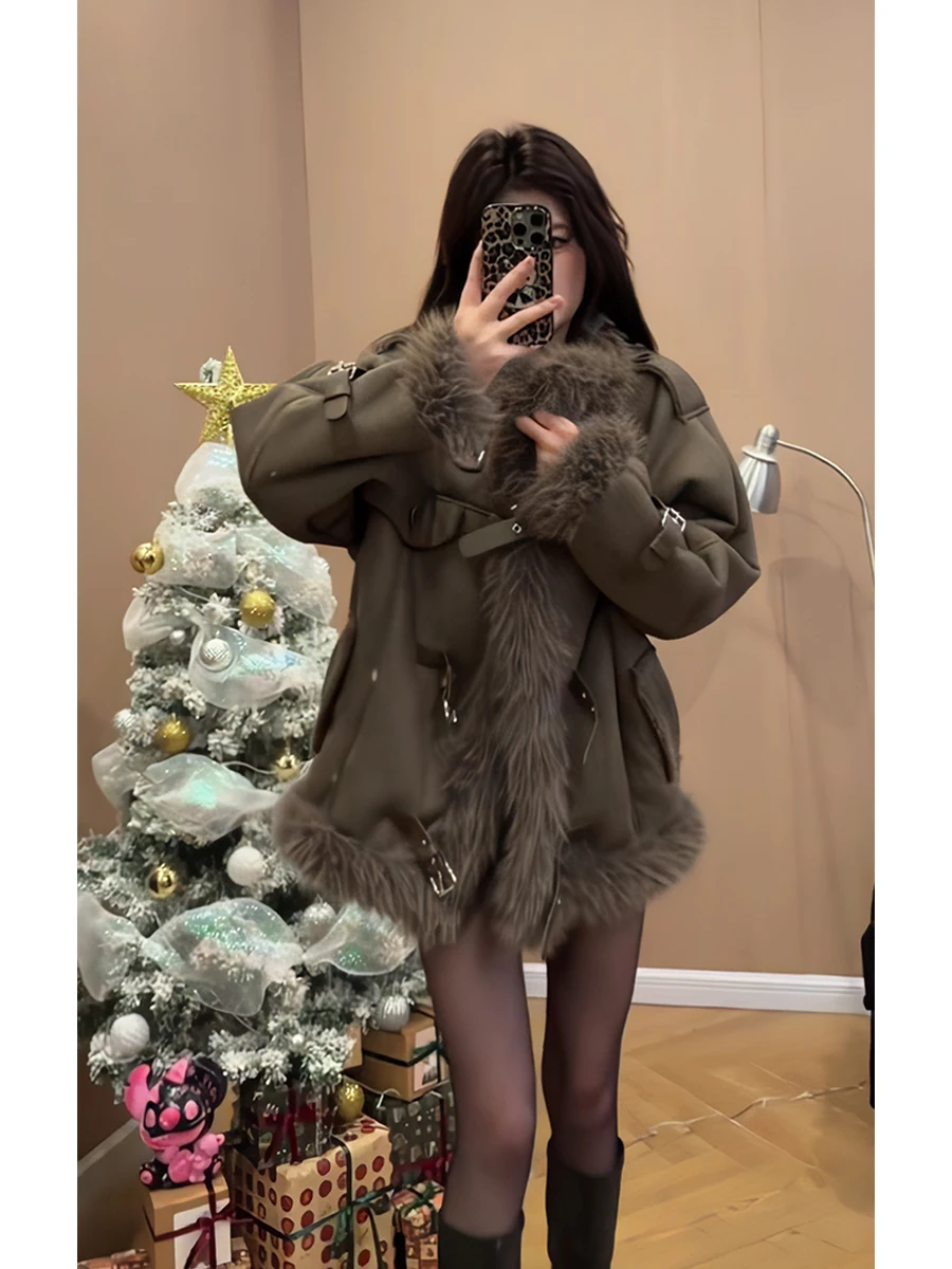 Прибыл! Зимняя маленькая высококачественная меховая интегрированная теплая