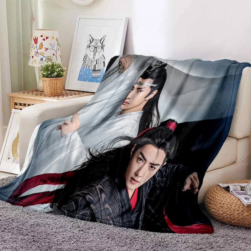 Драма неразобранное xiao zhan wang yi bo мягкое одеяло мультяшное кресло покрывало для