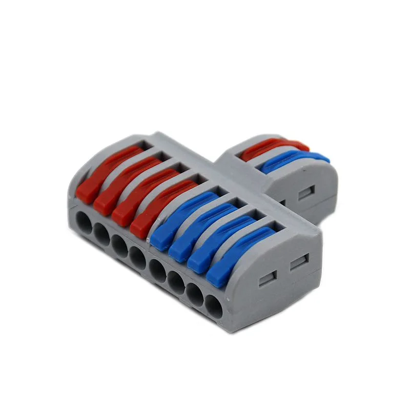 

10PCS Wire Connector 222 SPL-62 SPL-42 Mini Fast Universal Wiring Electrical Cable Connector LED Lamp Push In Terminal Block