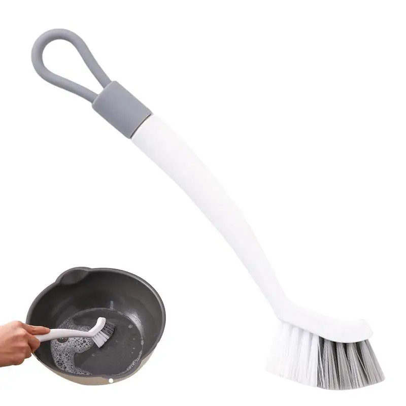 

Dish Scrub Brush Flexible Small Hanging Scrubber Brush Tool Household Dish Pots Scrub Corner Washing Brush With Long Handle