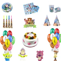 disney toy story themed birthday party decorations boys disposable paper napkins flags tablecloths cup cutlery baby shower