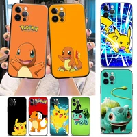 pikachu pokemon charizard phone case for iphone 11 12 13 pro max 7 8 se xr xs max 5 5s 6 6s plus soft silicone case pikachu