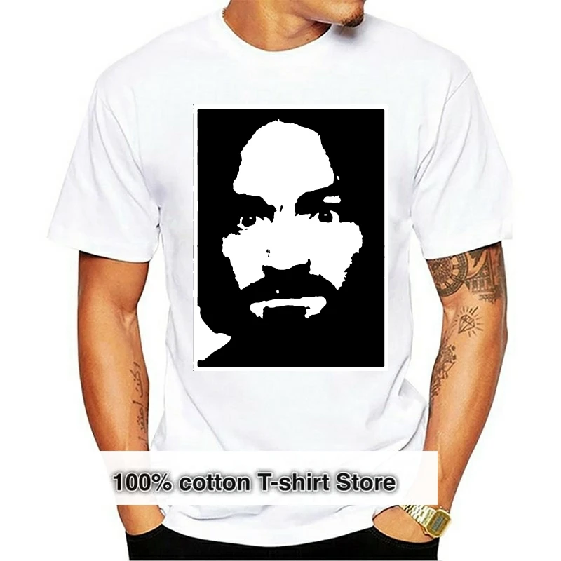 

Vtg 90's CHARLES MANSON T-Shirt DON'T SURF Tour Concert AXL ROSE Reprint