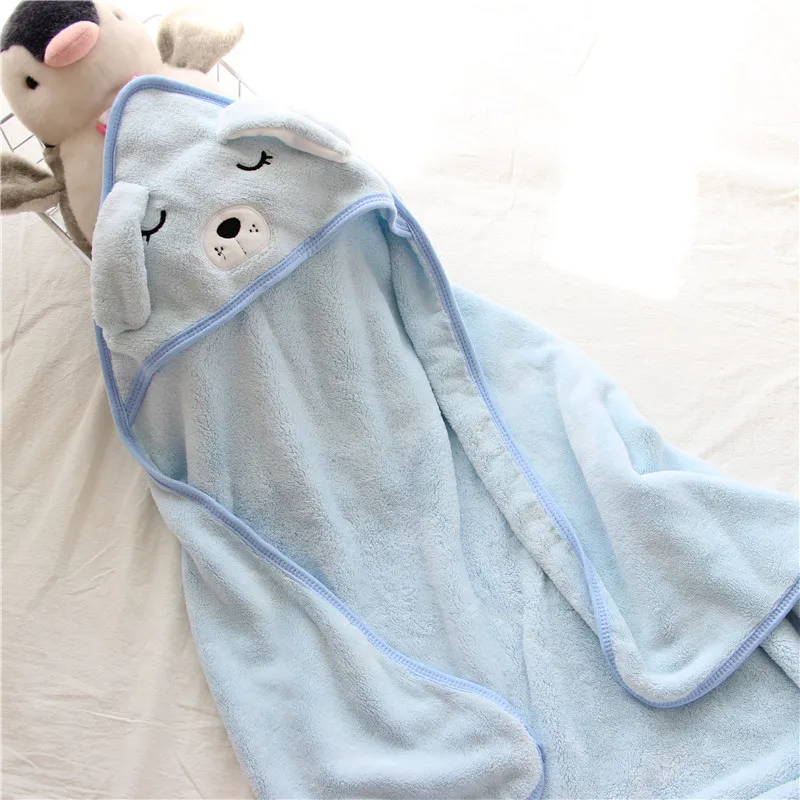 Toddler Baby Hooded Towels Warm Sleeping Swaddle Wrap for Infant Boys Girls Newborn Kids Bathrobe Super Soft Bath Towel Blanket