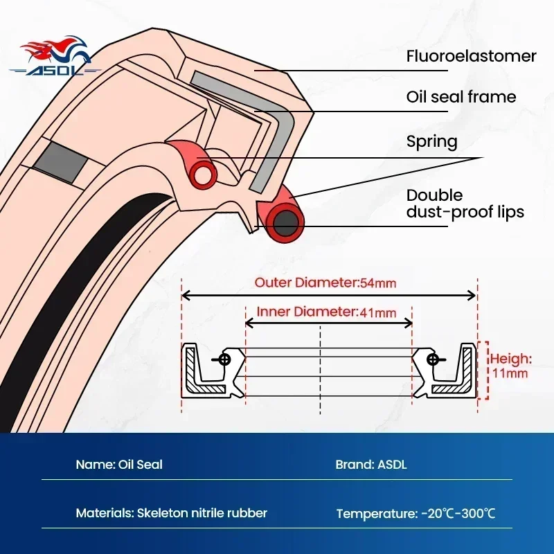 33x46x11 Сальник демпфера передней вилки 33 46 Пылезащитное уплотнение для KYMCO DINK 50 4T 07
