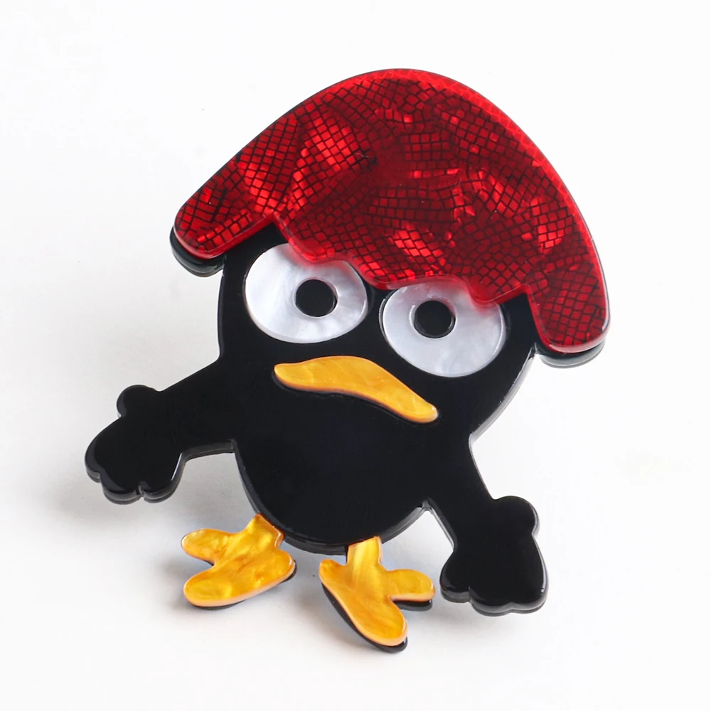 

Creative Cute Acrylic Penguin Brooches for Women Kids Trendy Lovely Cartoon Animal Pet Lapel Brooch Pin Badge Gift Party Jewelry