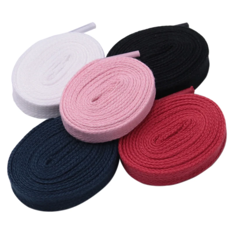CoolLacets Flat Cotton Shoe Laces First Selection Fashion Affordable Canvas String Wholesale Drop-Shipping 30pair/set Bulk Order