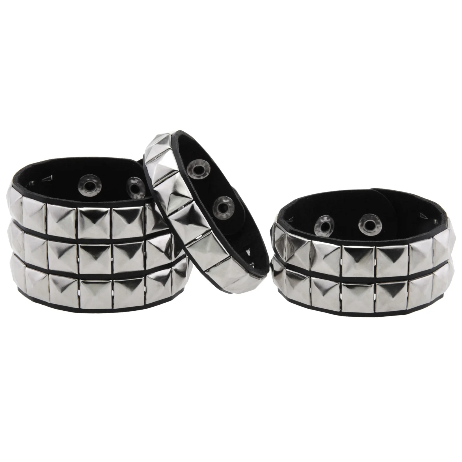 Браслет Унисекс В Готическом Стиле Панк Искусственная Кожа 90-х Годов С