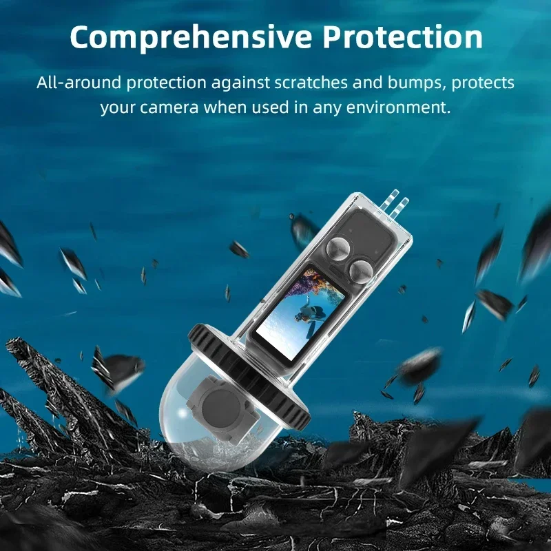 Фото Водонепроницаемый чехол для DJI OSMO POCKET 3, защитный чехол для подводного дайвинга и плавания, устойчивый к падениям чехол, аксессуары для карданной камеры №5