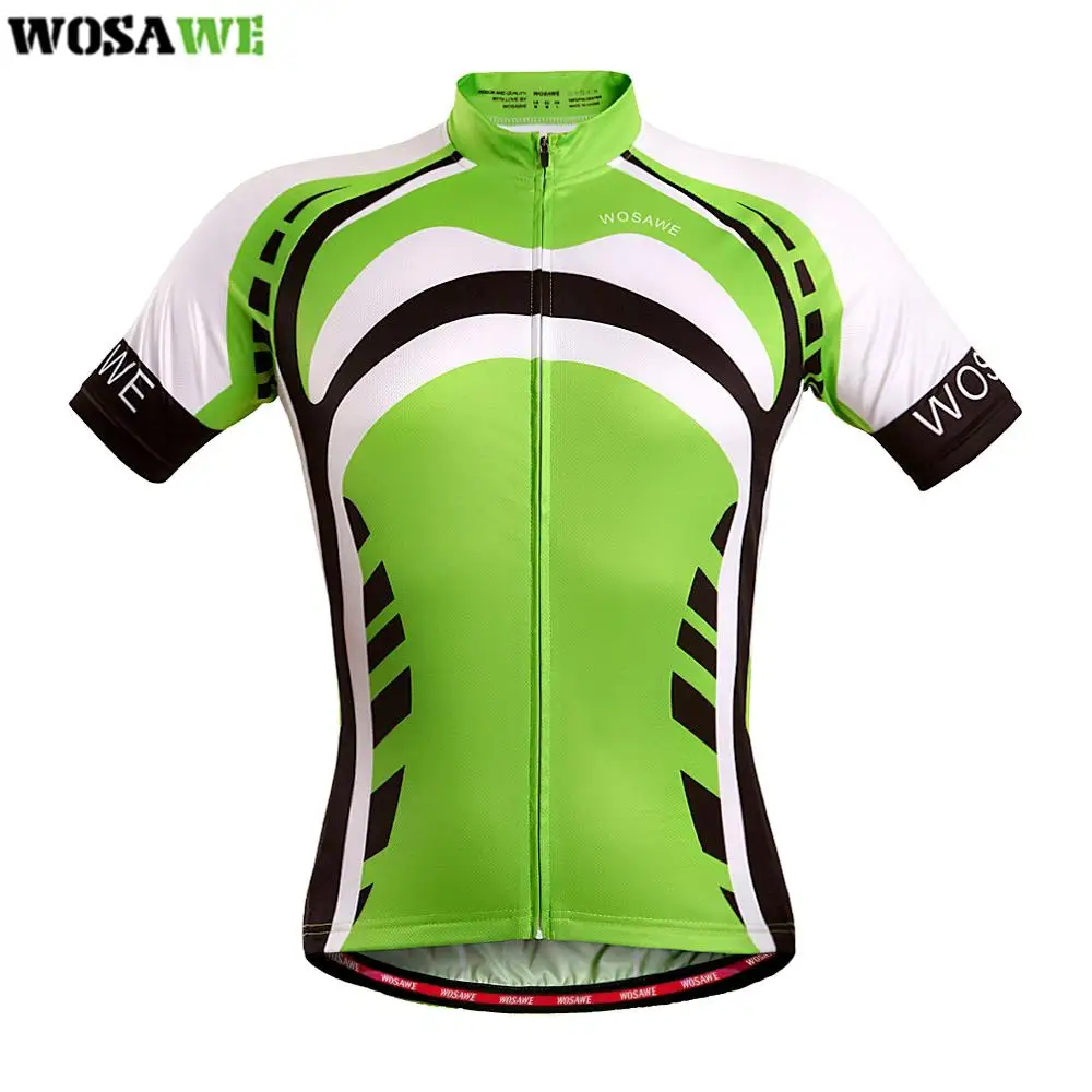 

WOSAWE Cycling Jersey Short Sleeve Summer Pro team Men Downhill MTB Bicycle Clothing Ropa Ciclismo Maillot Quick Dry Bike Shirt