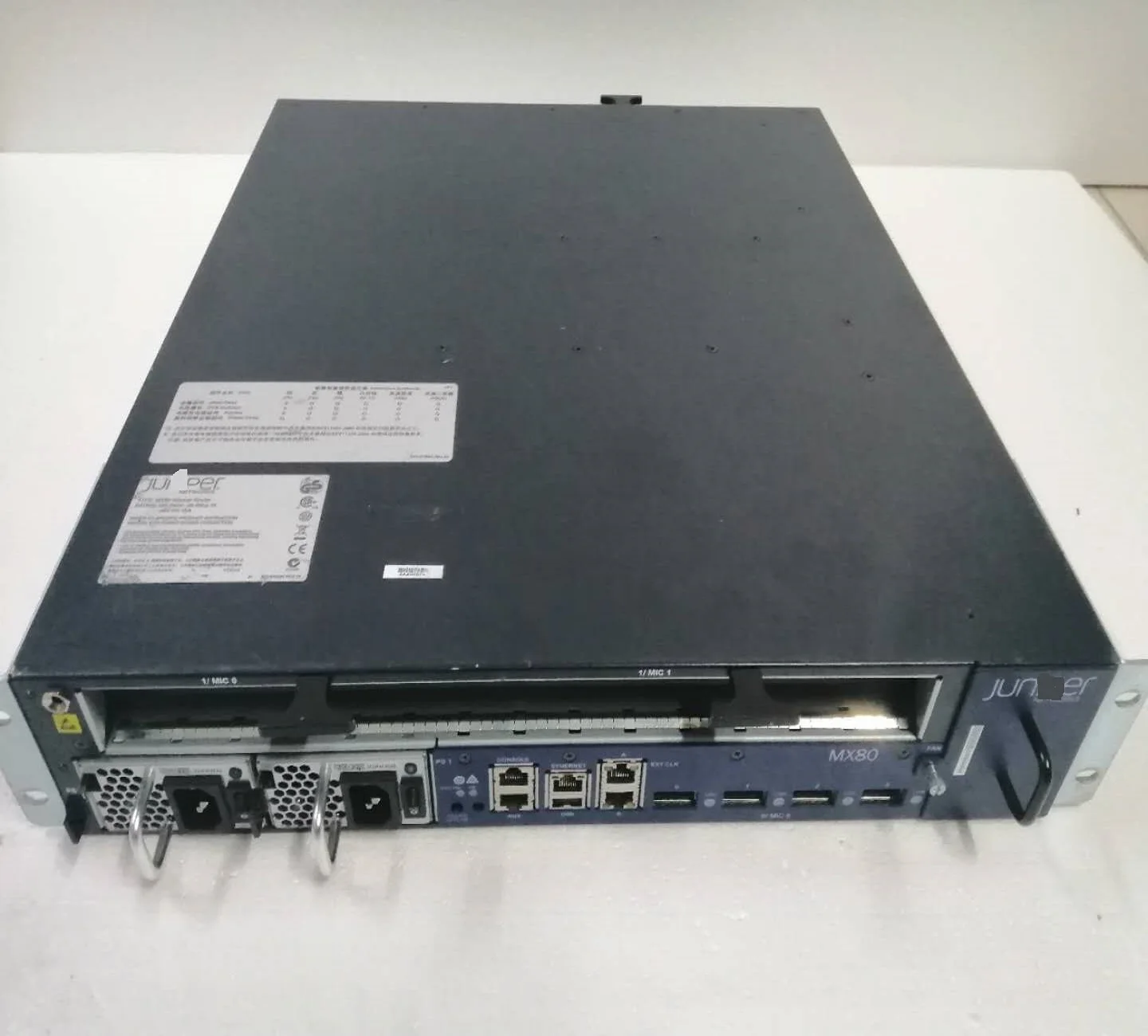 

MX80-AC 3D Universal Edge Router W/ Dual AC PSU & 4x 10G XFP Modules