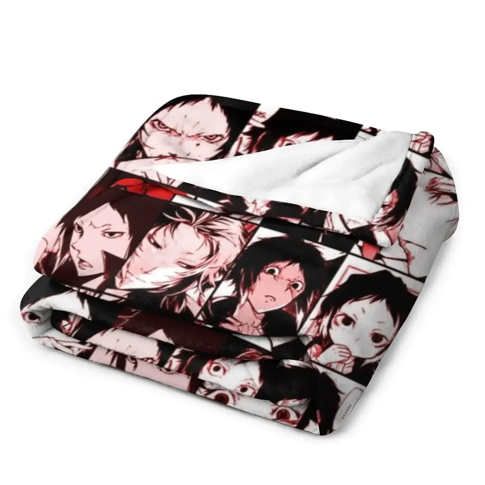Цветное одеяло Akutagawa Ryunosuke с коллажем простыни мягкие милые пледы