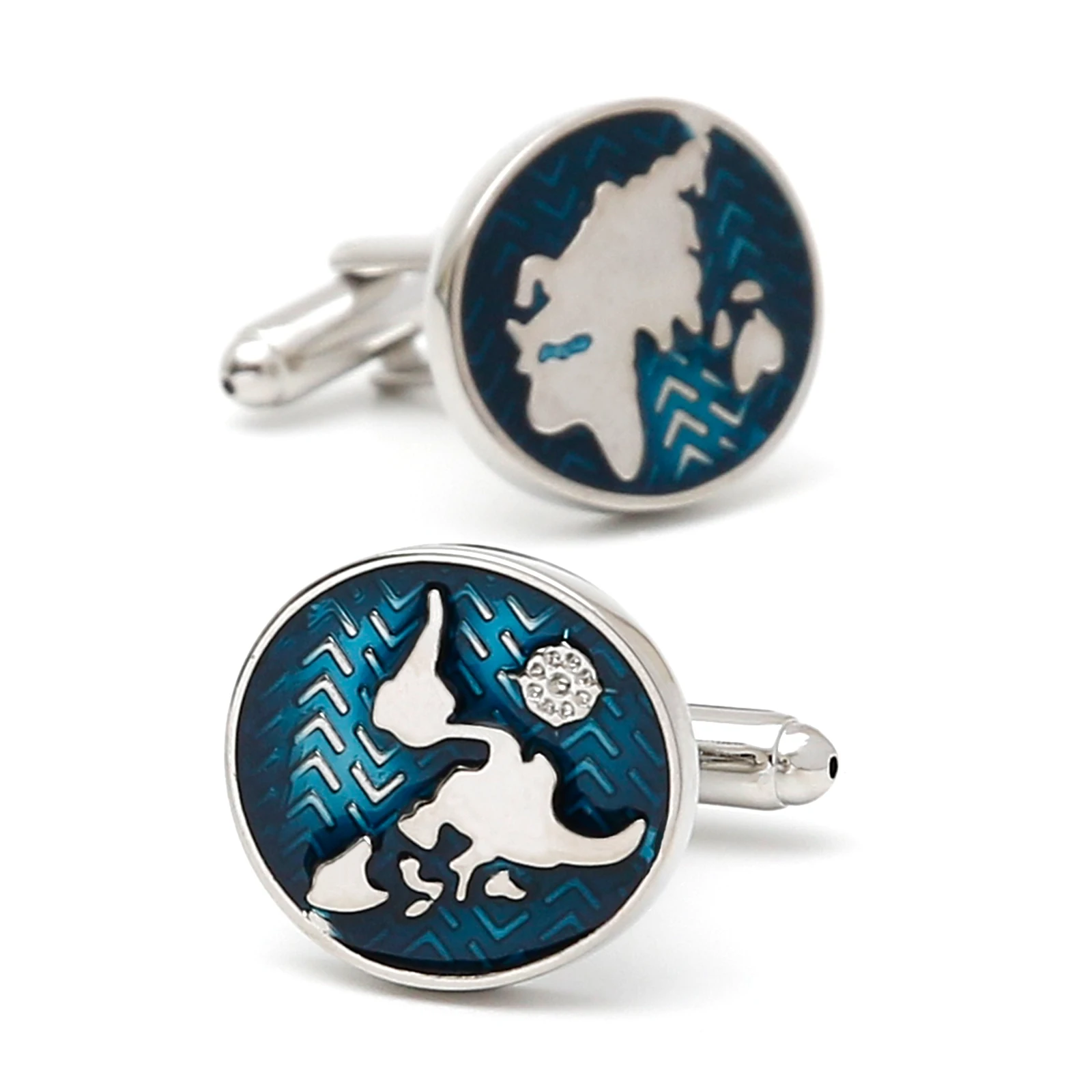 

Cufflinks for Men TOMYE XK22075 Fashion World Map Button Casual Formal Business French Shirt Cuff Links Jewelry Wedding Gifts