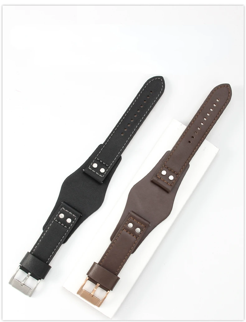 

For Fossil Ch3051 Ch2564 Ch2565 Ch2891 Tray Waterproof Sweat-Proof Soft Comfortable Leather Men's Watch Band Accessories 22mm