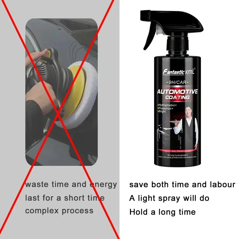 Керамическое покрытие для автомобиля 500 мл твердость 9H