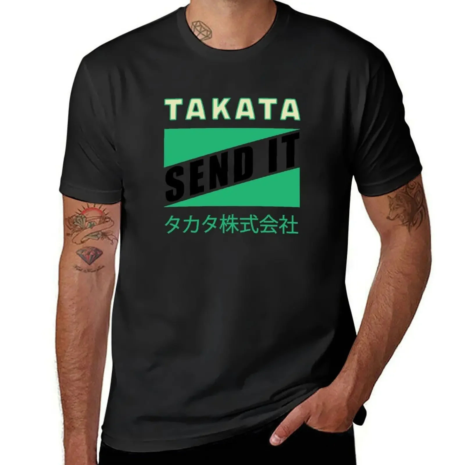 Футболка Send It-TAKATA футболки с рисунком аниме Спортивная футболка мужские