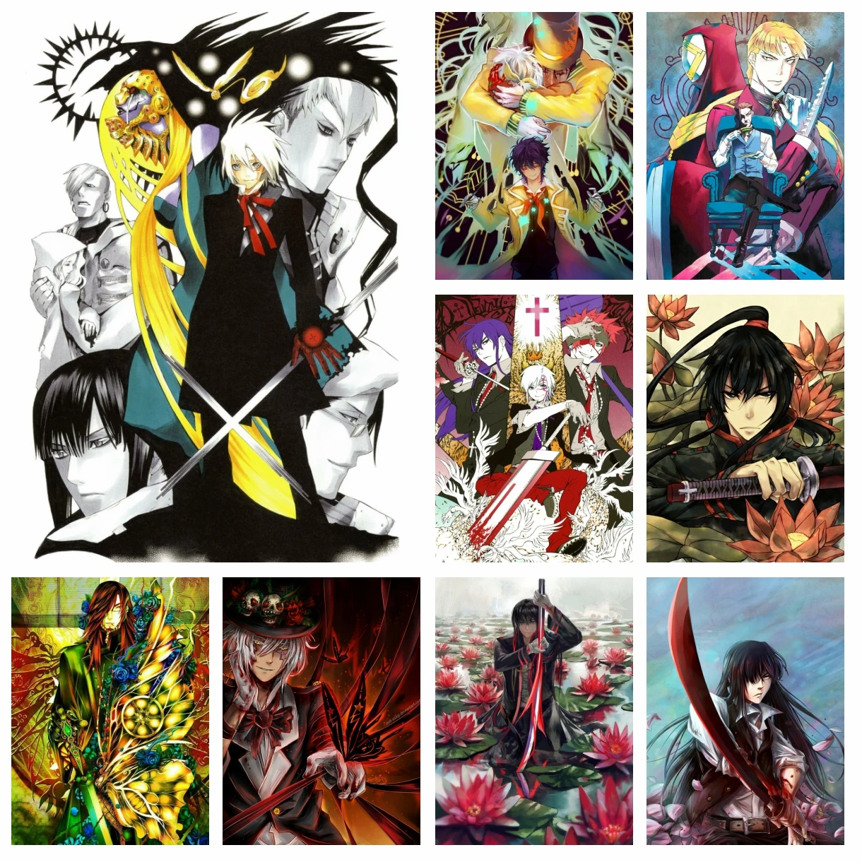 

D Gray Man Anime Diamond Rhinestone Painting Japanese Cartoon Allen Walker Cross Stitch Kit Embroidery Picture Mosaic Home Decor