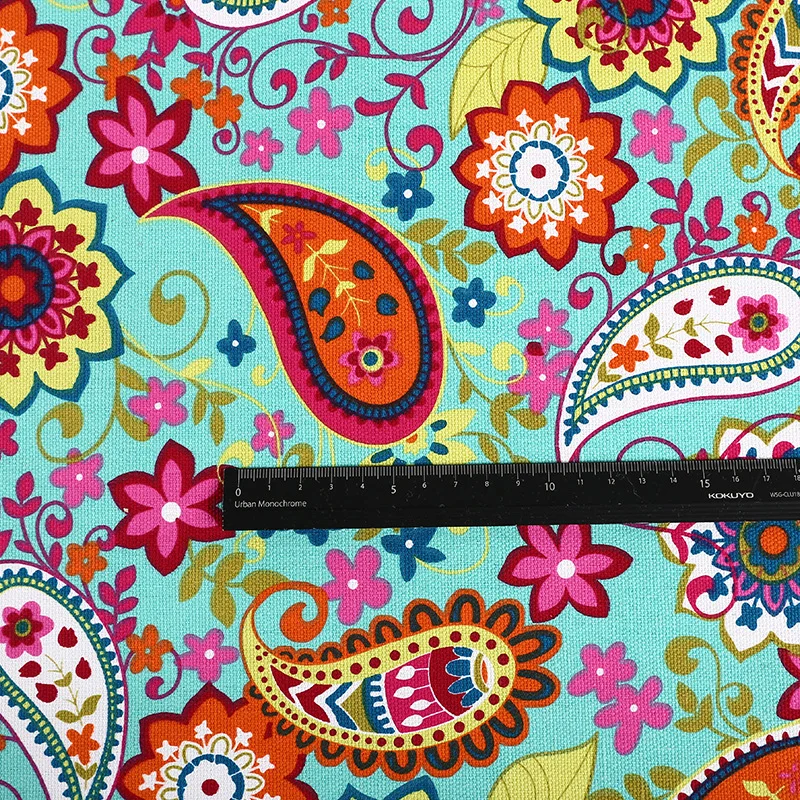 Утолщенная полиэфирная хлопчатобумажная холщовая ткань с принтом шитье ручной