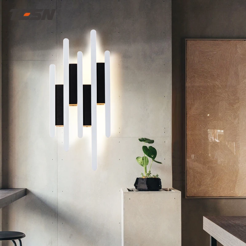 

Nordic minimalist wall lamp designer creative piano modeling lamp living room bedroom aisle led background wall lamp