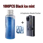 1000 шт. Новая смесь черных ледяных мятных сигарет бусины с толкающим вкусом ментол мяч для вдавливания фруктов инструмент для курения