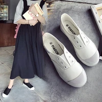 2022 promotion flat shoes women loafers fashion sneakers canvas shoes woman springautumn new casual slip on white ladies shoes