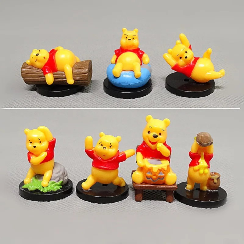 

Disney Animation Boxed 7 Sets Of Action Winnie The Pooh Cute Cartoon Scene Hand Doll Winnie The Pooh Garage Kit Ornaments Gifts