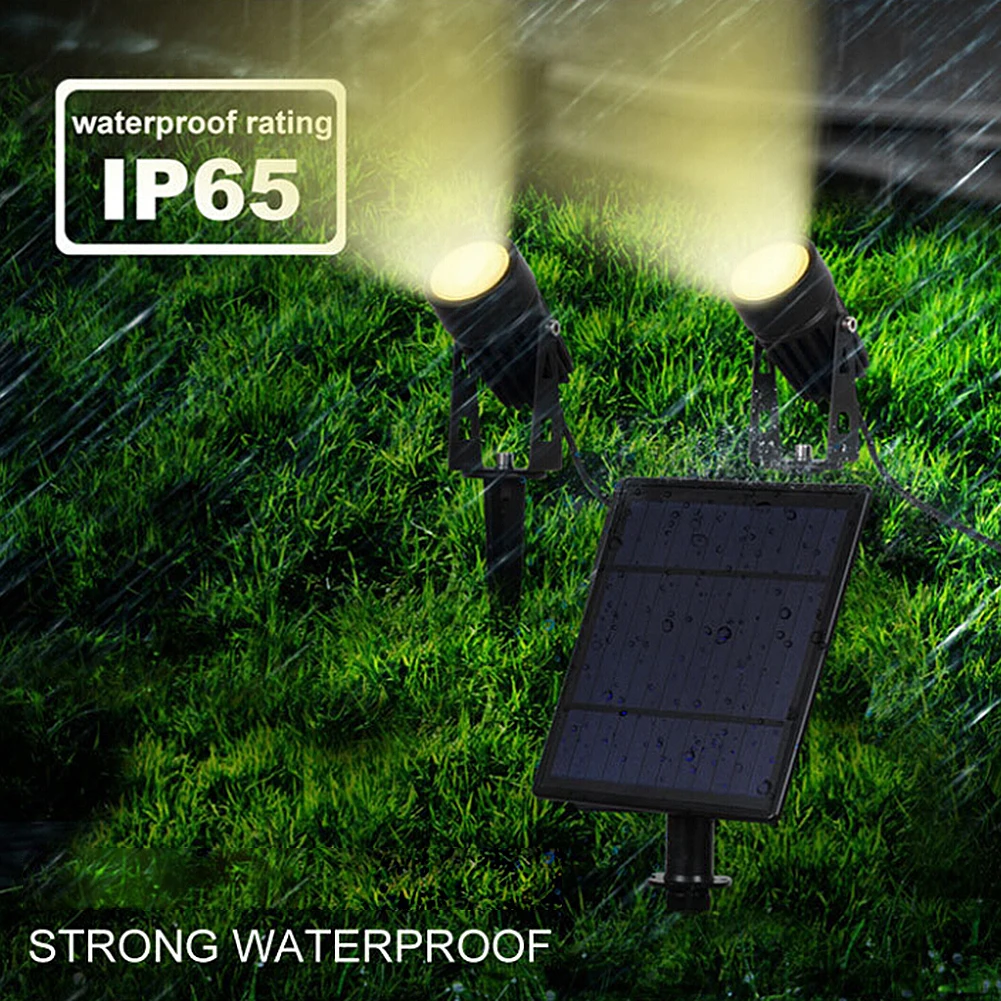 

Solar Energy Powered LED Lawn Lamps 4W Landscape Spike Spot Lights IP65 Waterproof Lighting for Outdoor Path Garden