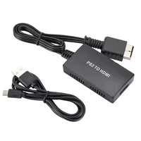 12Pcs/lot PS2 To HDMI-Compatible Converter 4:3/16:9 Screen Aspect Ratio Switch Works For 1/Playstation 2 HD Link Cable