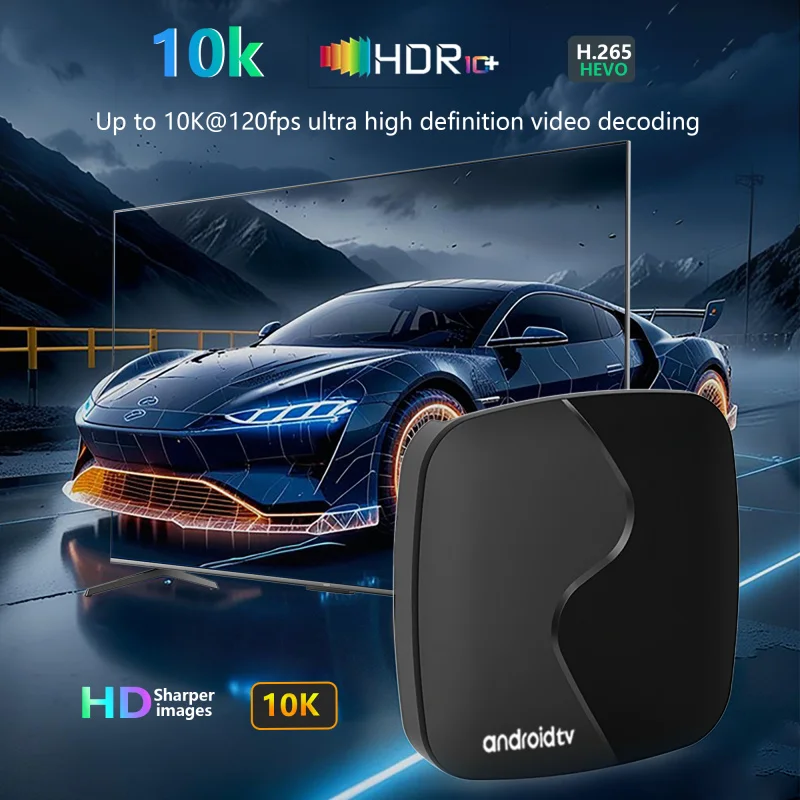 Фото ТВ-приставка Q96 A6 Smart HD 4K 10K 3D 8GB 128GB Медиаплеер Android 15.0 Allwinner H313 S Quad Core 5G 4G WiFi Smart TV Box IPTV №4